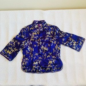 Vintage Top Purple/Gold and long skirt
Chinese Silk Blouse/skirt